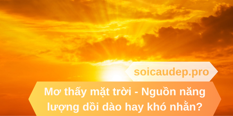 Mơ thấy mặt trời