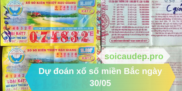 Dự đoán xổ số miền Bắc ngày 30/05