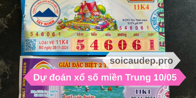 Dự đoán xổ số miền Trung 10_05