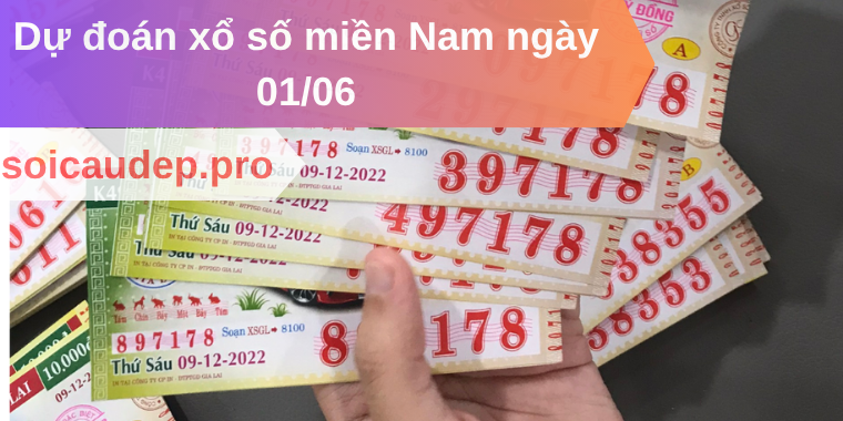 Dự đoán xổ số miền Nam ngày 01/06