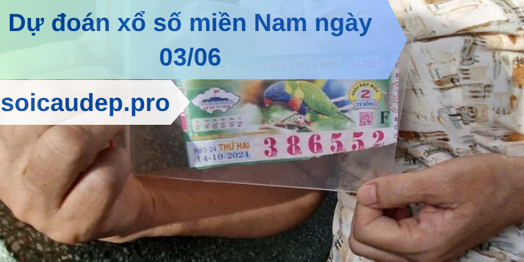Dự đoán xổ số miền Nam ngày 03/06